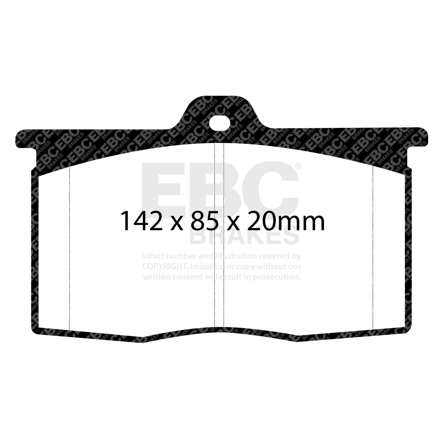 EBC Brakes Redstuff 3000 Series Sport Brake Pad Set (DP3041C)