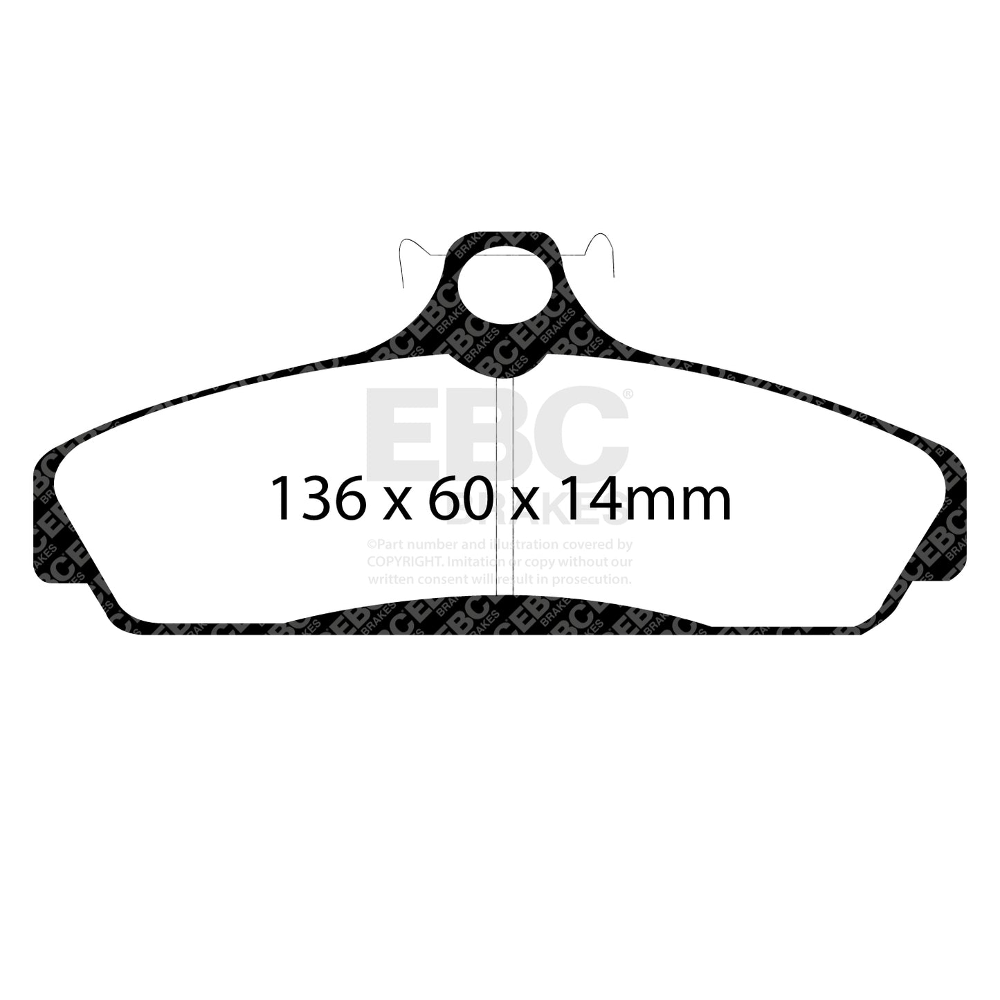 EBC Brakes Ultimax OE Replacement Brake Pad Set (DP1152)