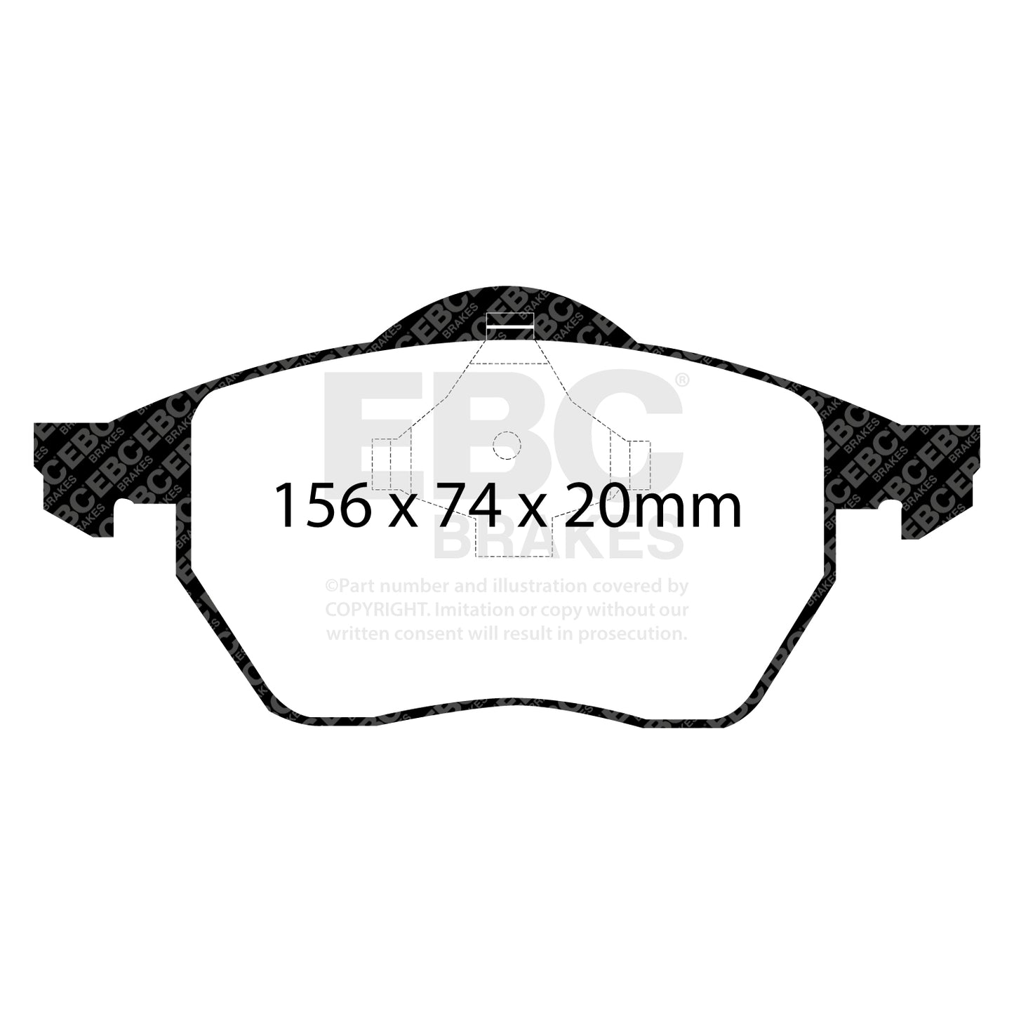 EBC Brakes Redstuff 3000 Series Sport Brake Pad Set (DP31324C)