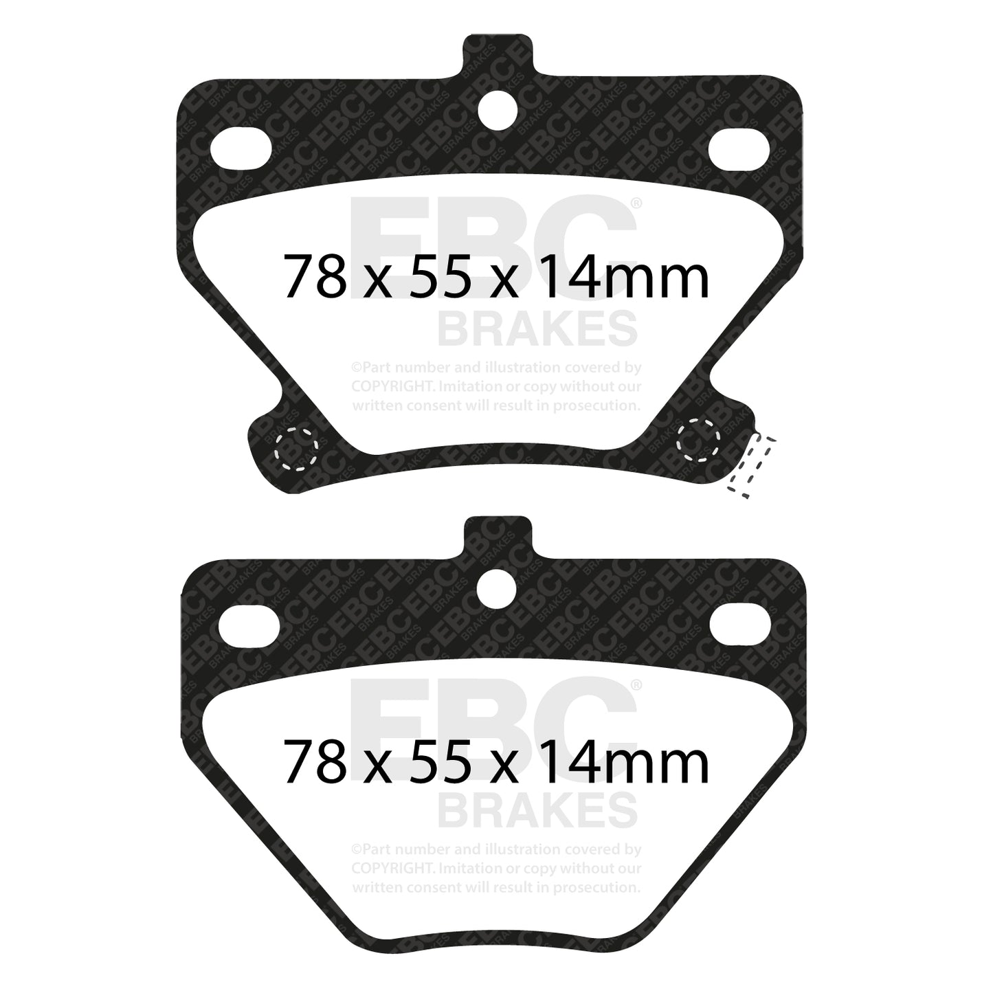 EBC Brakes Bluestuff NDX Trackday Brake Pad Set (DP51326NDX)