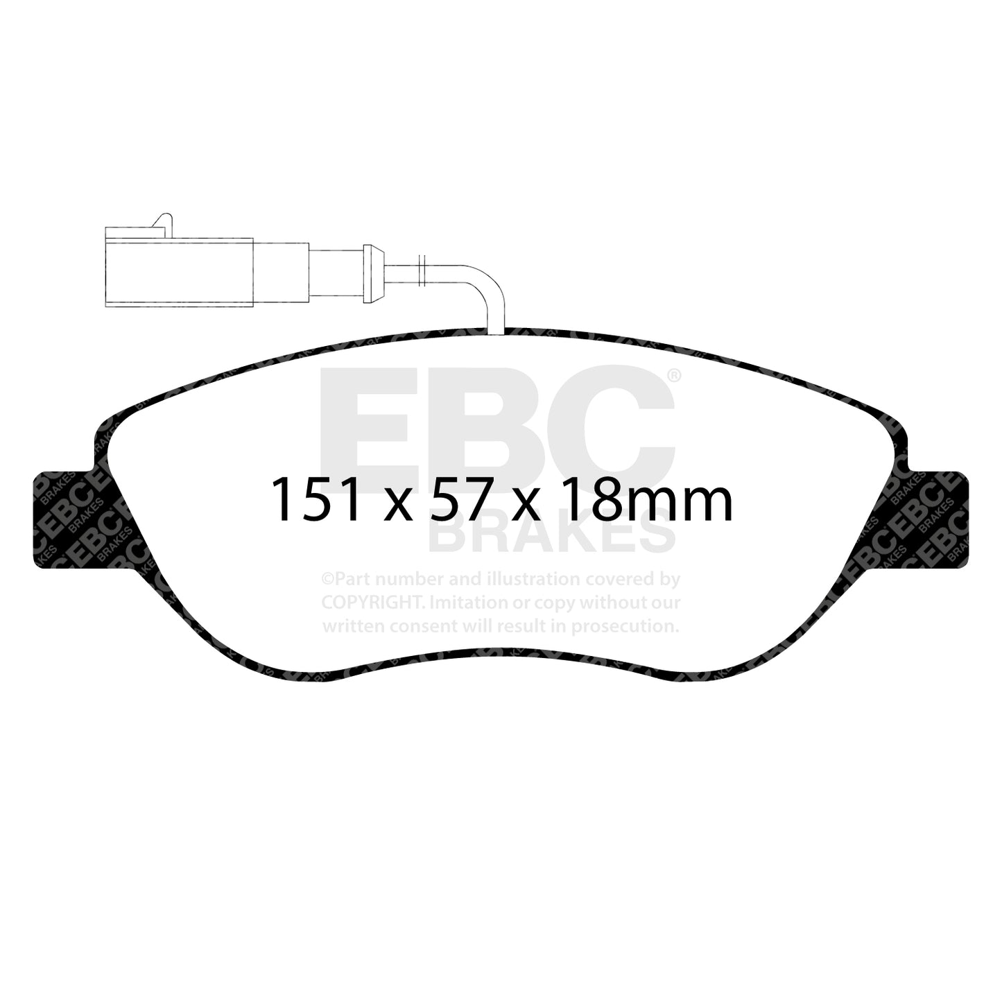 EBC Brakes Redstuff 3000 Series Sport Brake Pad Set (DP31382C)