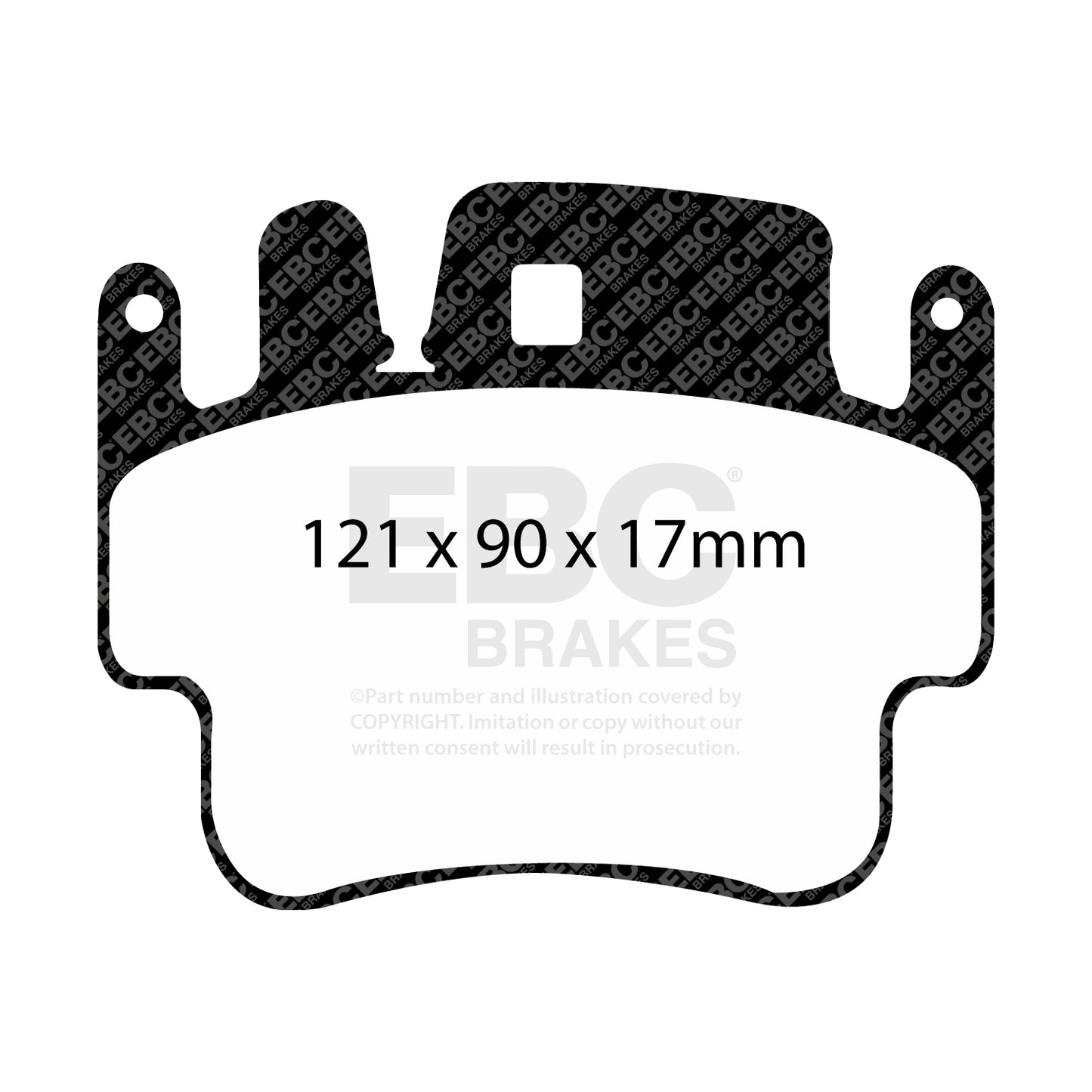 EBC Brakes Ultimax OE Replacement Brake Pad Set (DP1514)