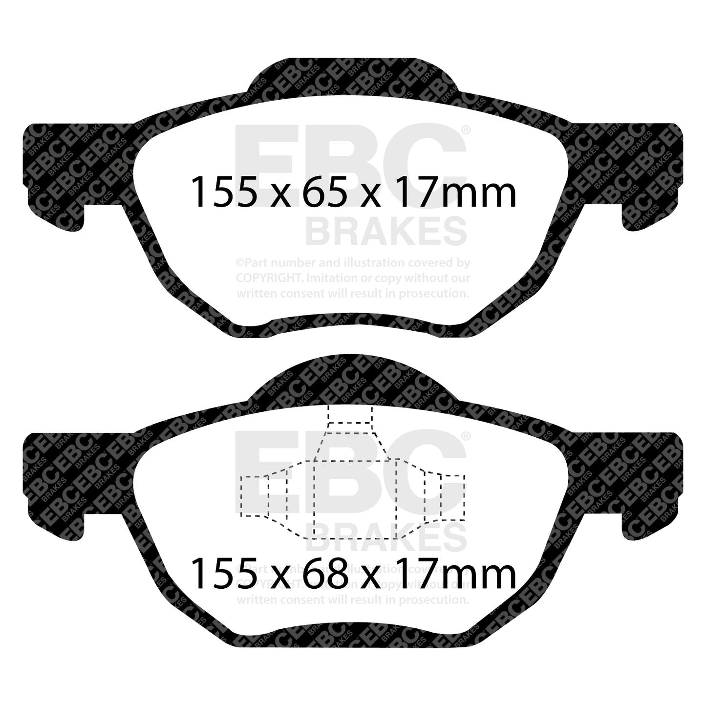 EBC Brakes Redstuff 3000 Series Sport Brake Pad Set (DP31525C)