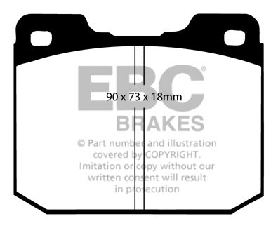 EBC Brakes Ultimax OE Replacement Brake Pad Set (DP175)