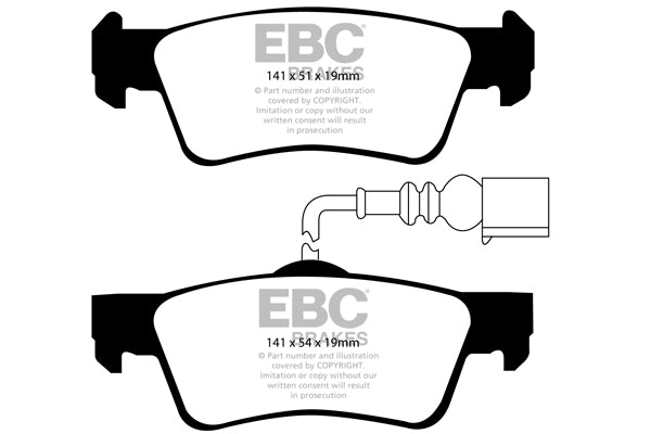 EBC Brakes Redstuff 3000 Series Sport Brake Pad Set (DP31907C)