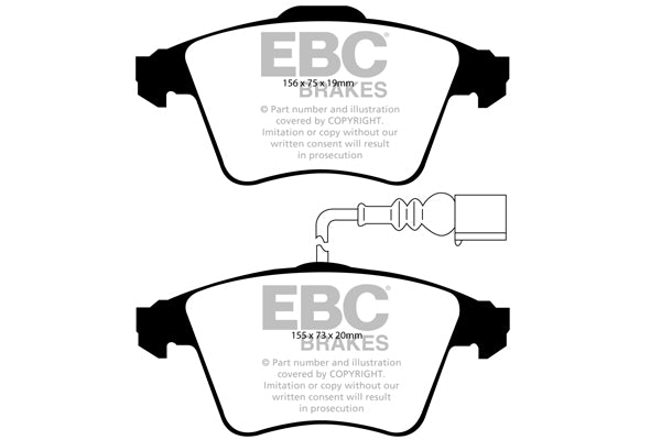 EBC Brakes Redstuff 3000 Series Sport Brake Pad Set (DP31935C)