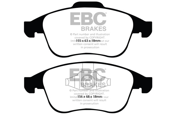 EBC Brakes Redstuff 3000 Series Sport Brake Pad Set (DP31993C)