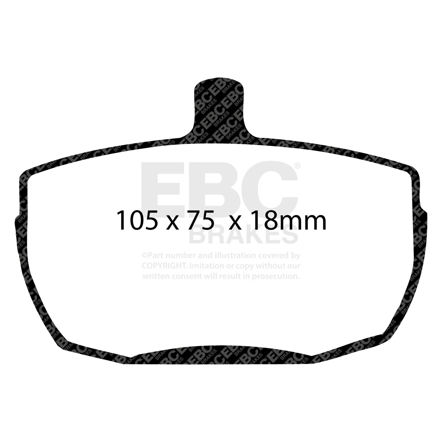 EBC Brakes Redstuff 3000 Series Sport Brake Pad Set (DP3241C)