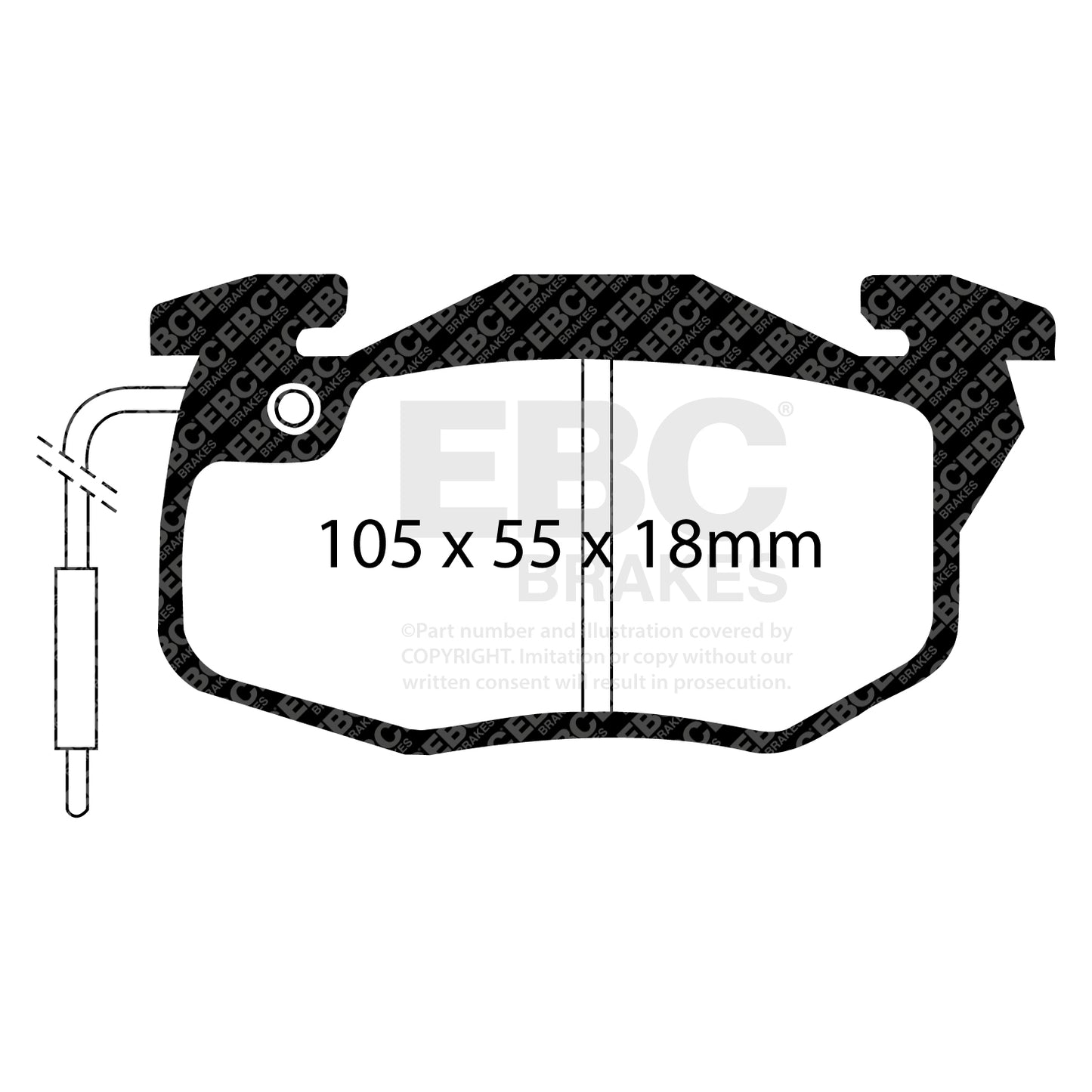 EBC Brakes Redstuff 3000 Series Sport Brake Pad Set (DP3545C)