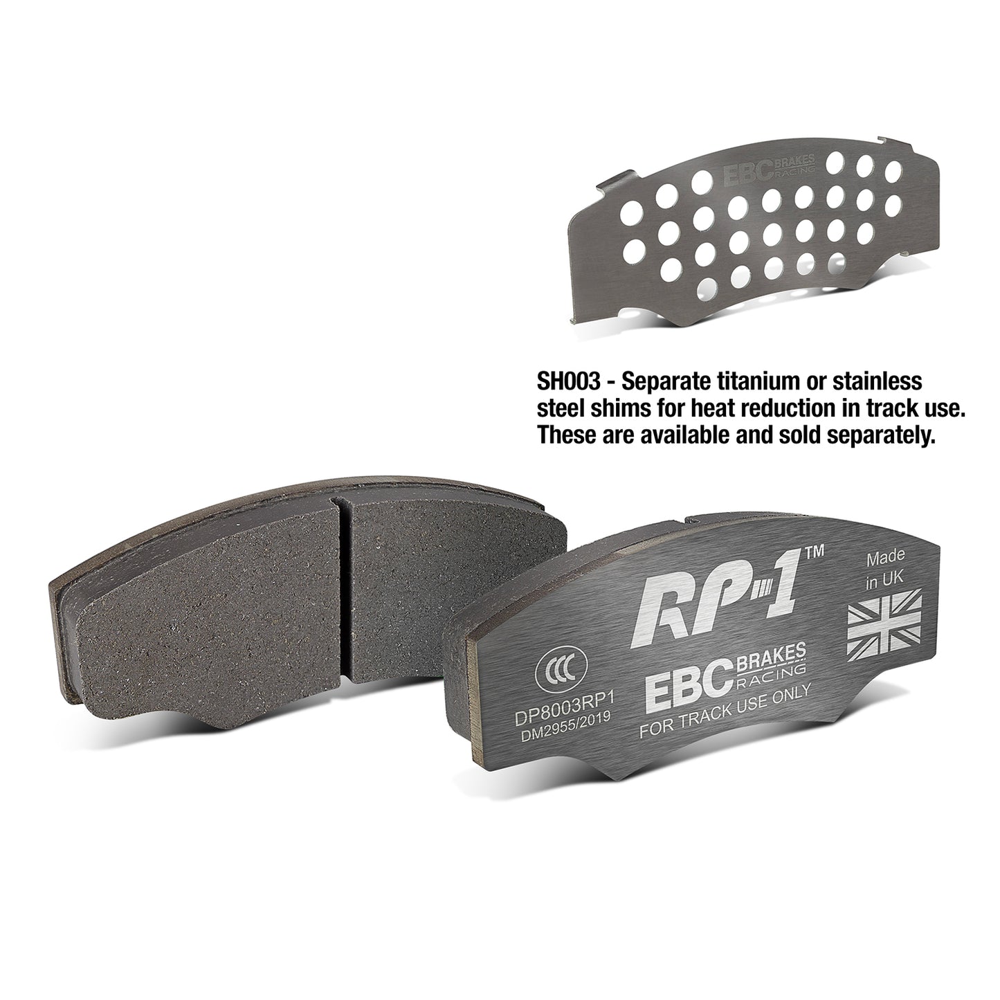 EBC Brakes Racing RP-1 Track and Race Brake Pads (DP8003RP1)