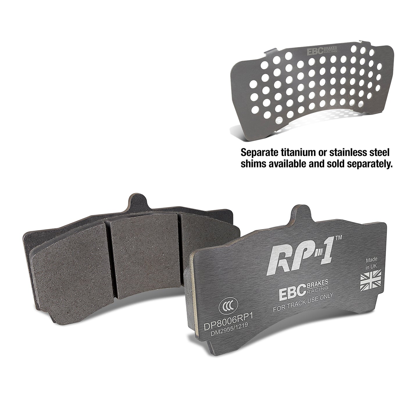EBC Brakes Racing RP-1 Track and Race Brake Pads (DP8006RP1)