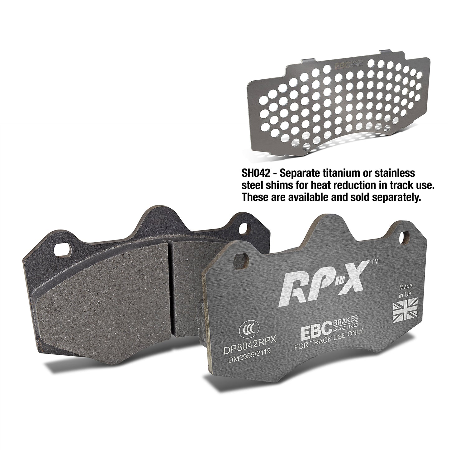 EBC Brakes Racing RP-X Track and Race Brake Pads (DP8042RPX)