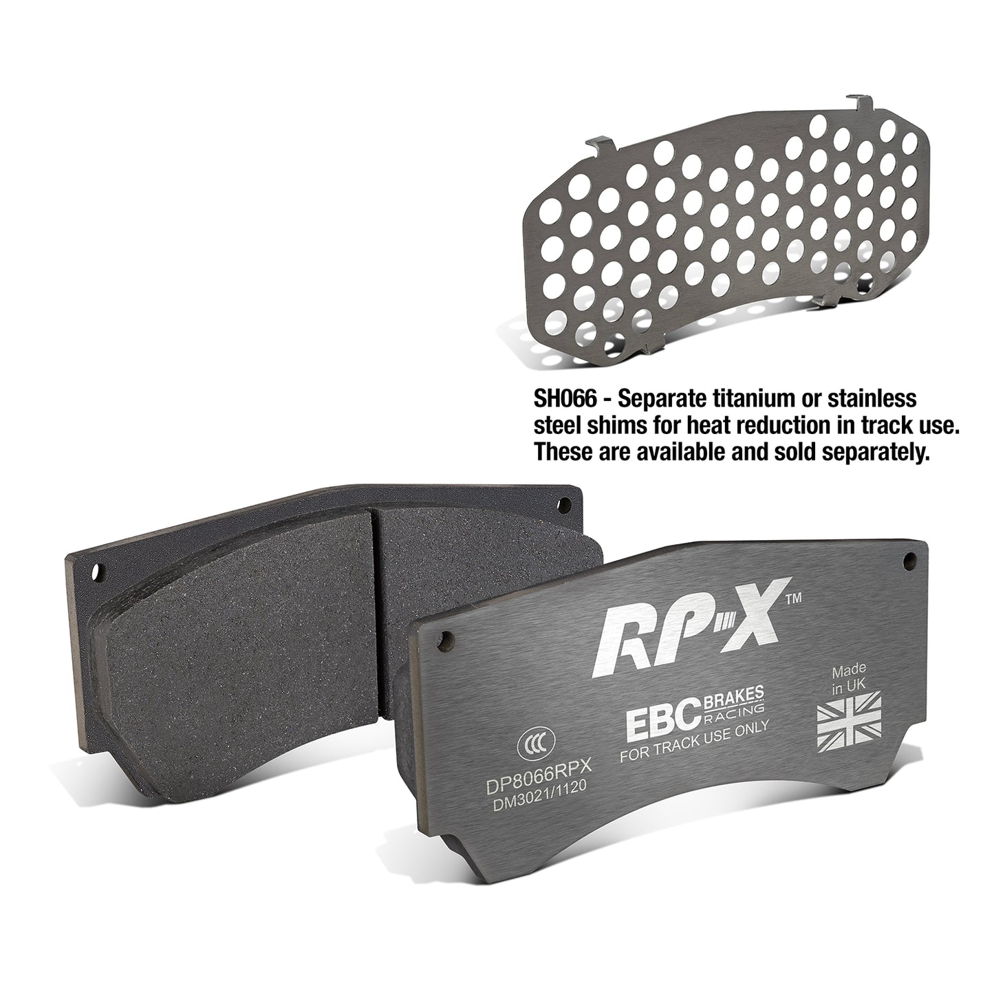 EBC Brakes Racing RP-X Track and Race Brake Pads (DP8066RPX)