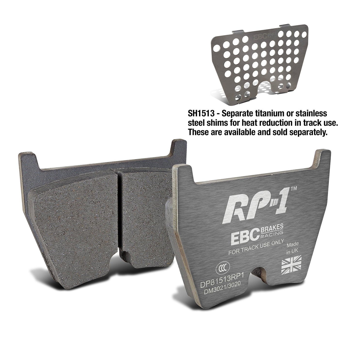 EBC Brakes Racing RP-1 Track and Race Brake Pads (DP81513RP1)