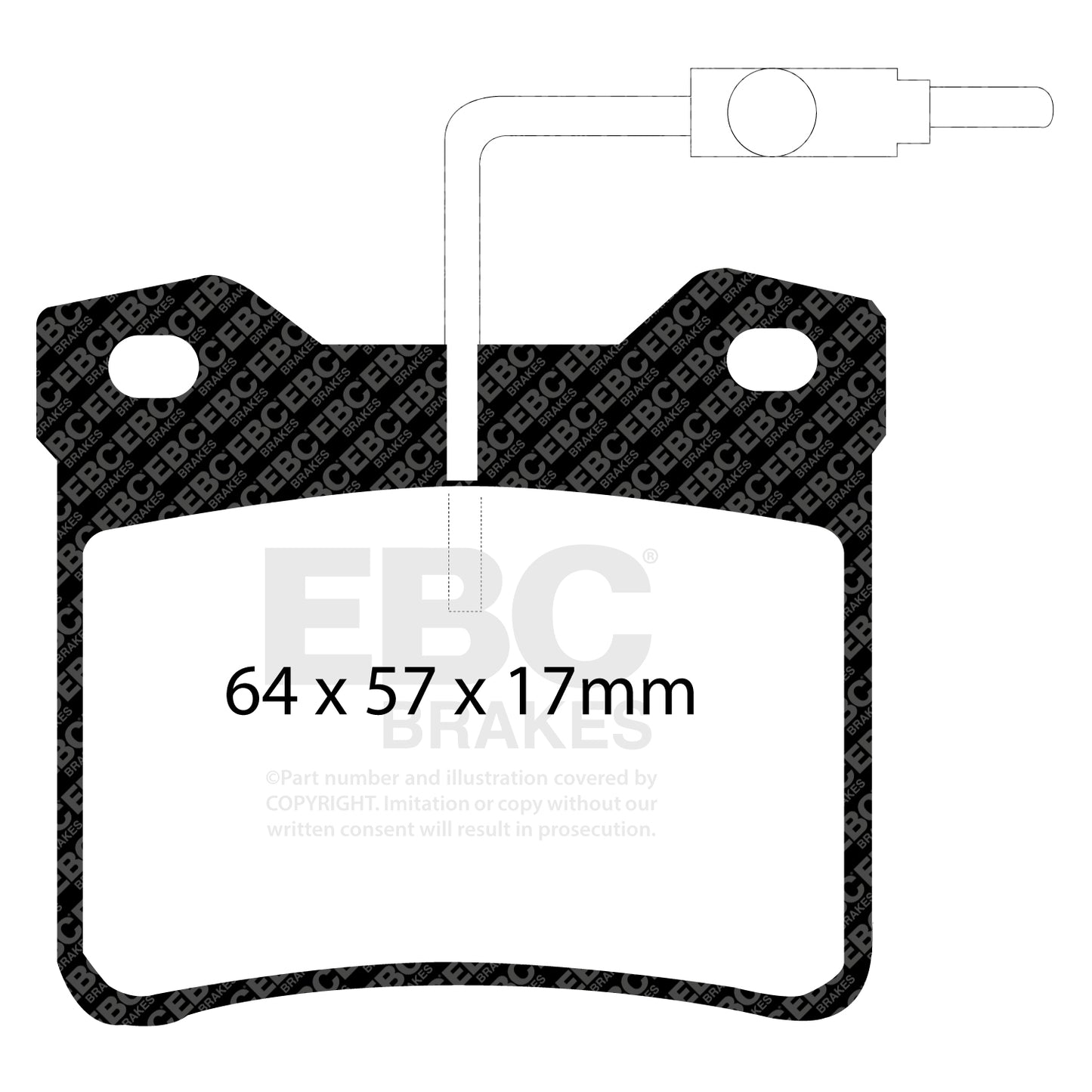 EBC Brakes Redstuff 3000 Series Sport Brake Pad Set (DP3816C)