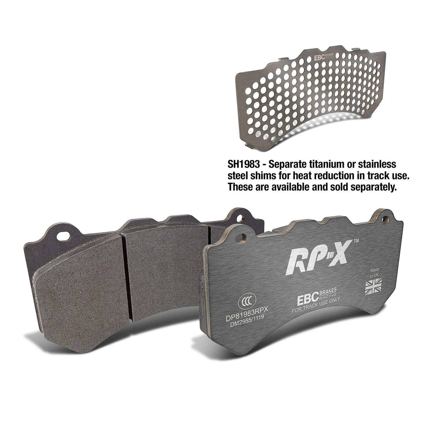 EBC Brakes Racing RP-X Track and Race Brake Pads (DP81983RPX)