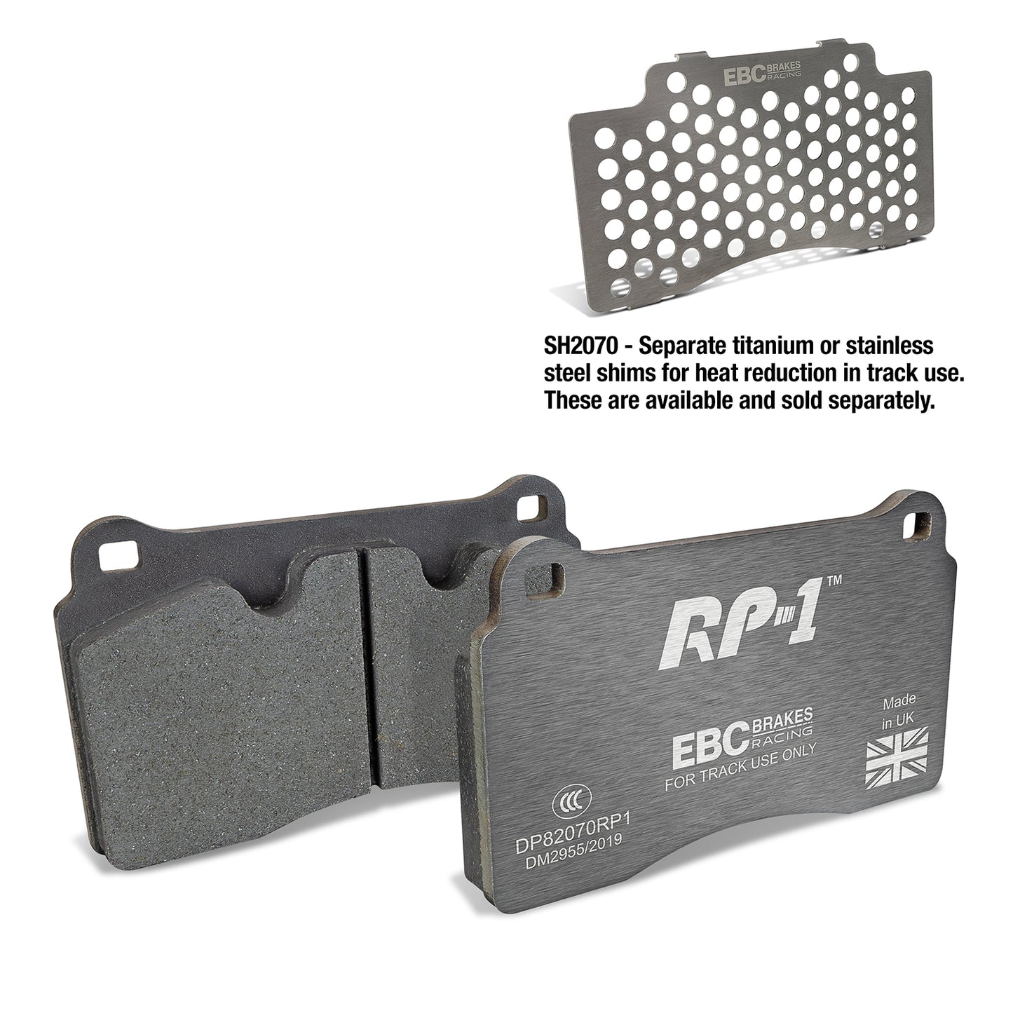 EBC Brakes Racing RP-1 Track and Race Brake Pads (DP82070RP1)