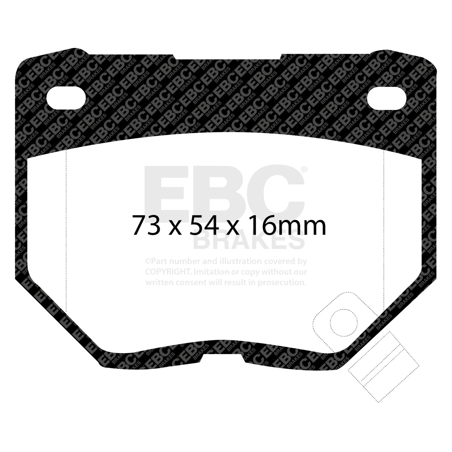 EBC Brakes Ultimax OE Replacement Brake Pad Set (DP826)