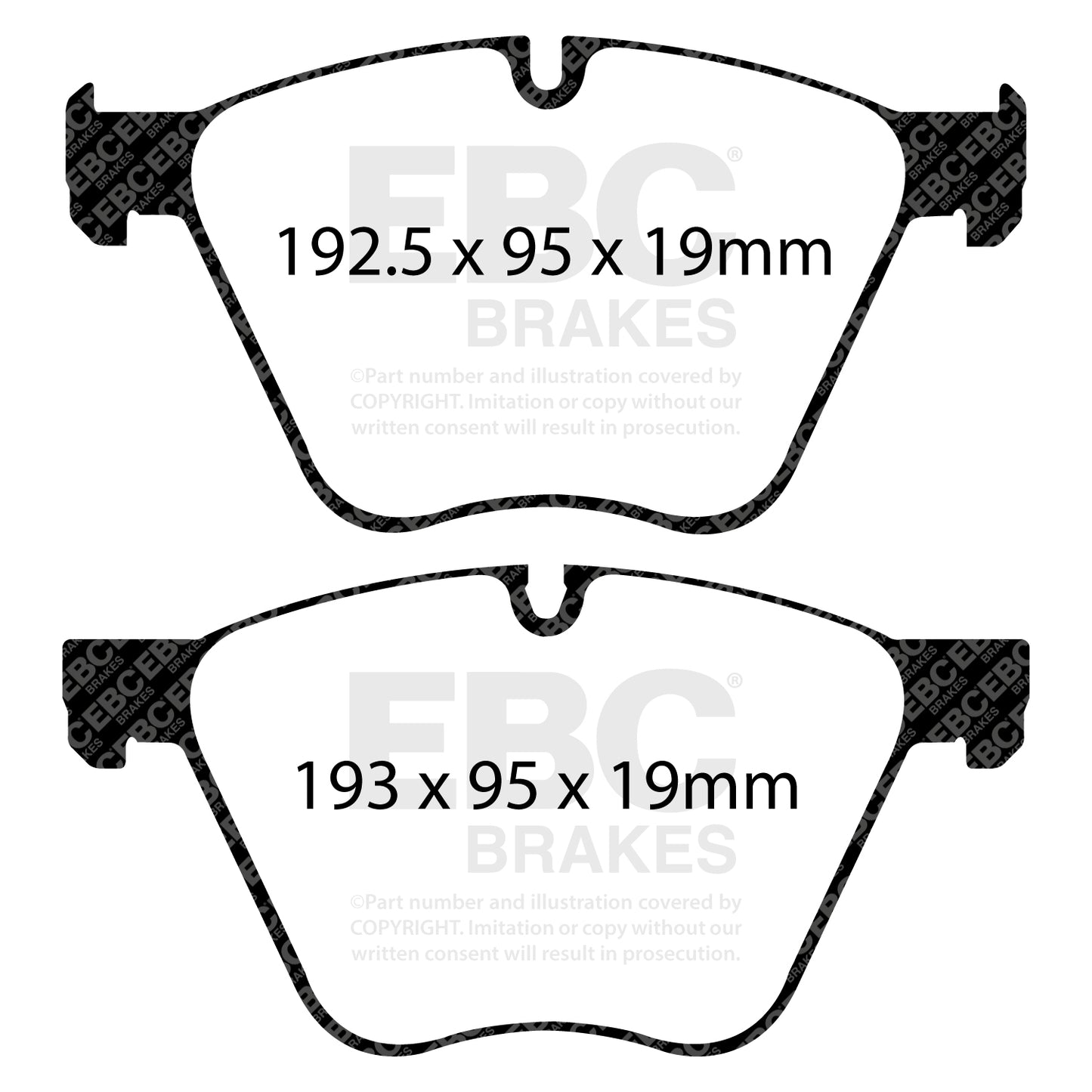 EBC Brakes Greenstuff 2000 Series Sport Brake Pad Set (DP2007)