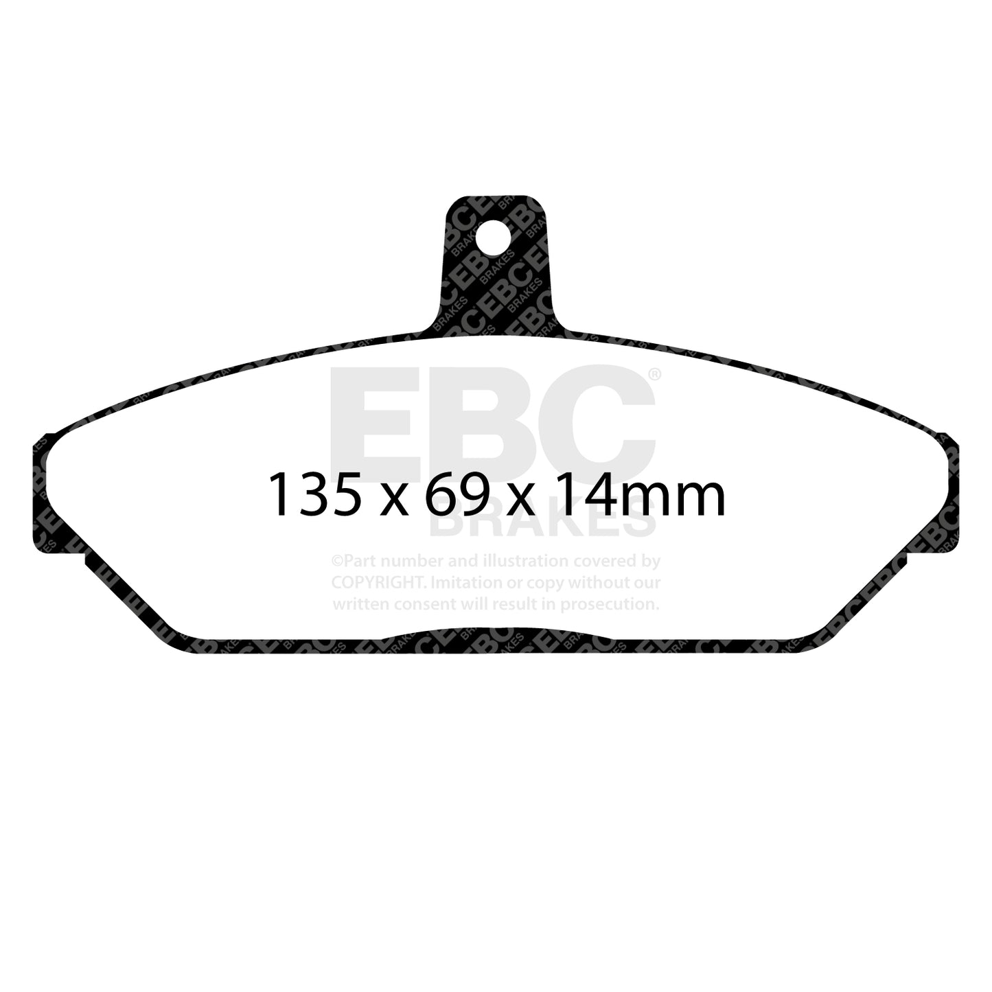 EBC Brakes Redstuff 3000 Series Sport Brake Pad Set (DP32037C)