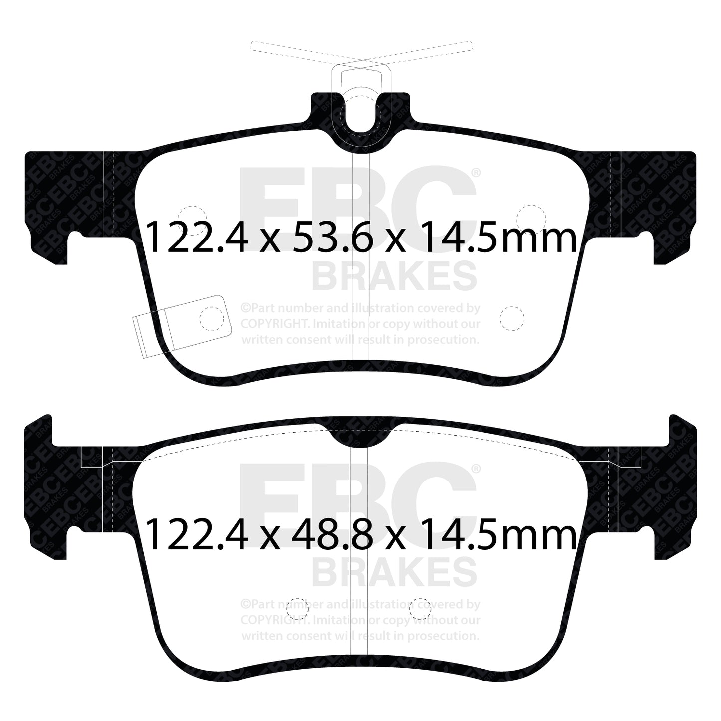 EBC Brakes Bluestuff NDX Trackday Brake Pad Set (DP52301NDX)