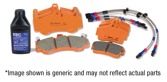 EBC Brakes Performance Pack Pad & Line Kit with Orangestuff Pads (PLK1183R)
