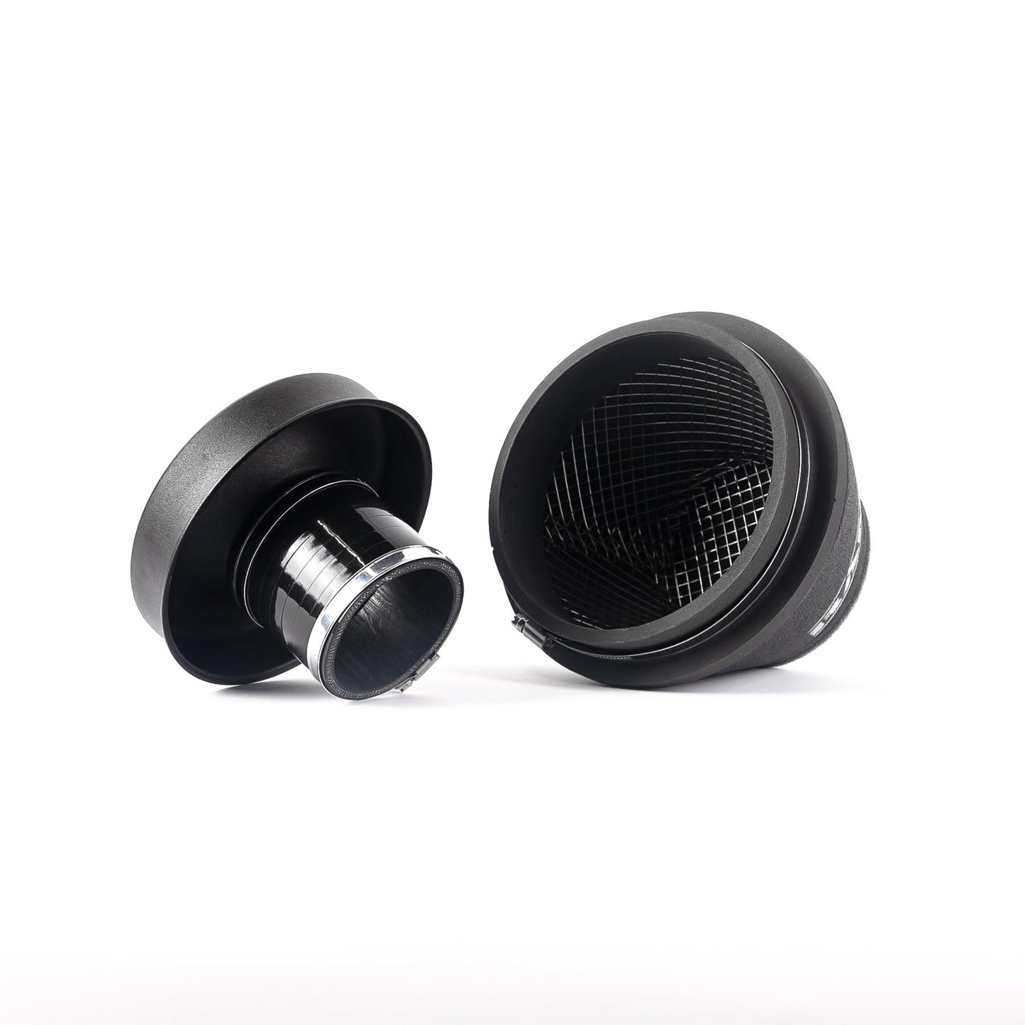 Ramair 76mm (3inch)  ID Neck Medium Cone Air Filter with Velocity Stack and Coupling