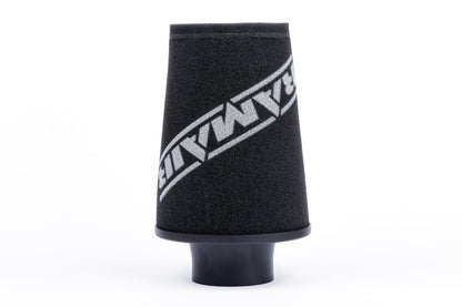 Ramair Small Foam Filter Aluminium Base 80mm (3.1inch) OD Black