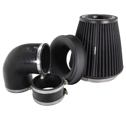 Performance Pleated Induction Kit for MK2 Focus ST - Black Hoses