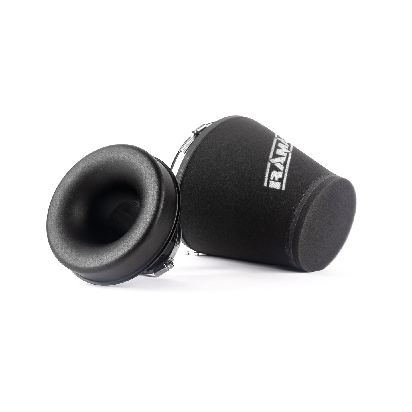 Ramair 76mm (3inch)  ID Neck Large Cone Air Filter with Velocity Stack and Coupling