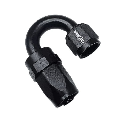 180 Degree CPE Fuel Hose End Fitting Black