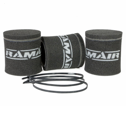 3x Single Inlet Motorcycle Carb Sock Foam Air Filter 102mm