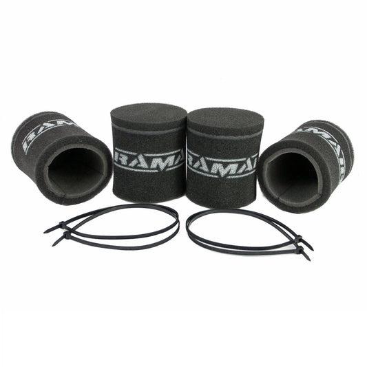 4x Single Inlet Motorcycle Carb Sock Foam Air Filter 102mm