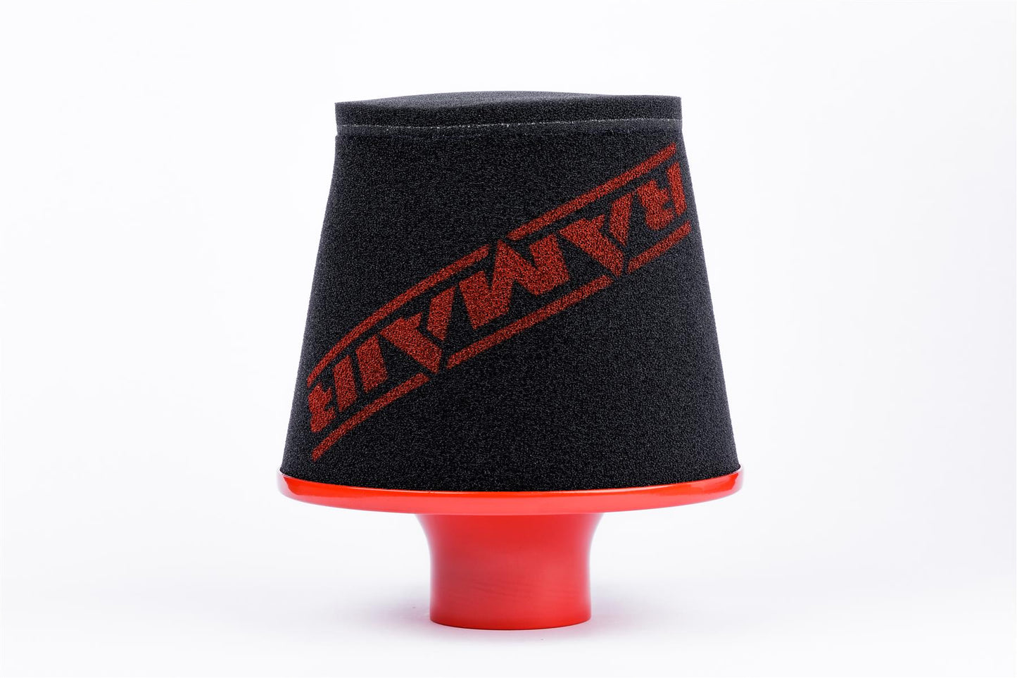 Ramair Large Foam Filter Aluminium Base 80mm (3.1inch) OD Red