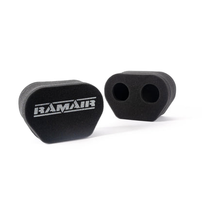 2x Twin Inlet Motorcycle Carb Sock Foam Air Filter Tall 80mm