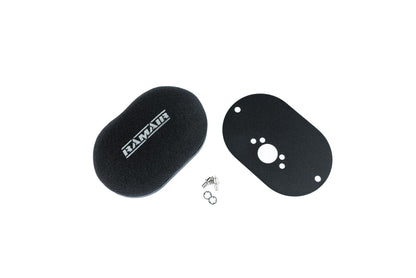 Domed Carb Air Filter & Baseplate to fit SU HS2 1.25in (32mm Mini Offset)  - 40mm Internal Height