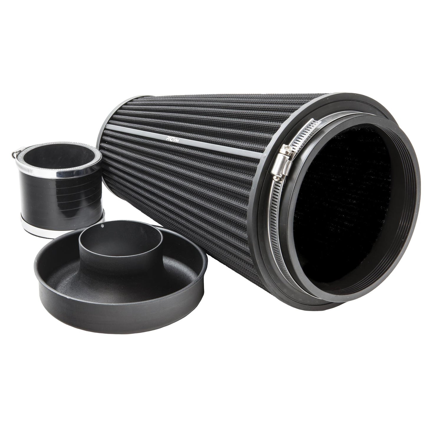 Ramair Pleated 76mm (3inch) ID Neck XLarge Cone Air Filter with Velocity Stack and Coupling