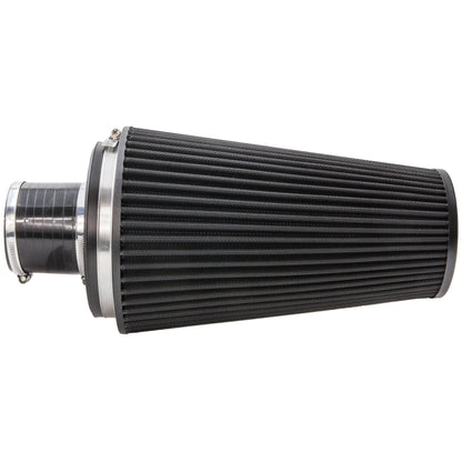 Ramair Pleated 83mm (3.25inch) ID Neck XLarge Cone Air Filter with Velocity Stack and Coupling