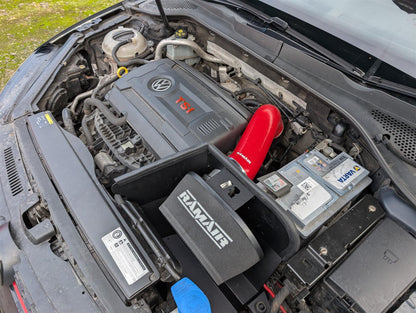 Performance Foam Induction Kit With Turbo Elbow for 2.0 TSI MQB VAG - Red Hose