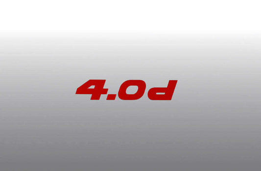 AC Schnitzer type designation emblem film 4.0d red (511420420)