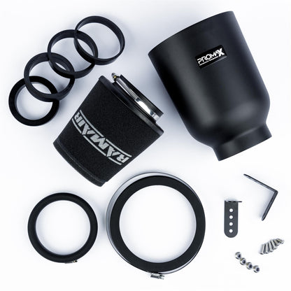 ProMax Large Universal Foam 90-70mm Rubber Neck Air Filter in Enclose Airbox