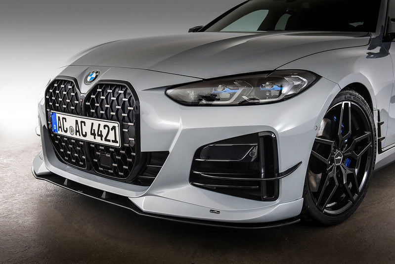 AC Schnitzer front splitter for BMW 4 series G26 Gran Coupe with M aerodynamic package and AC Schnitzer front spoiler elements (5111326330)