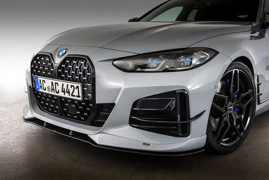 AC Schnitzer front splitter for BMW 4 series G26 Gran Coupe with M aerodynamic package and AC Schnitzer front spoiler elements (5111326330)