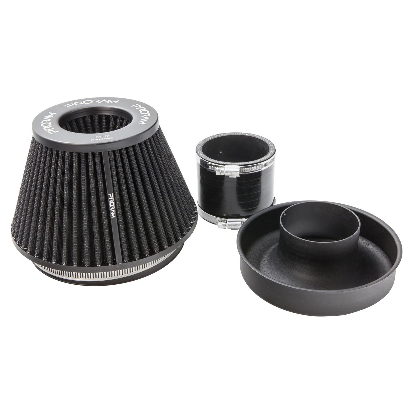Ramair Pleated 102mm (4inch) ID Neck Medium Cone Air Filter with Velocity Stack and Coupling