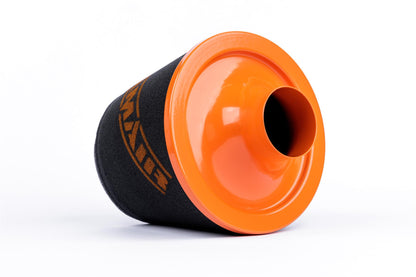 Ramair Large Foam Filter Aluminium Base 100mm (3.9inch) OD Orange