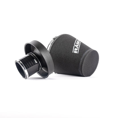 Ramair 90mm (3.5inch) ID Neck Large Cone Air Filter with Velocity Stack and Coupling