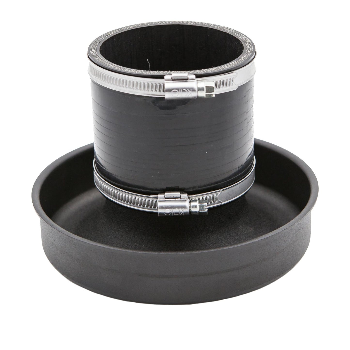 Aluminium Velocity Stack wit Silicone Coupler and Clamps 102mm (4inch)