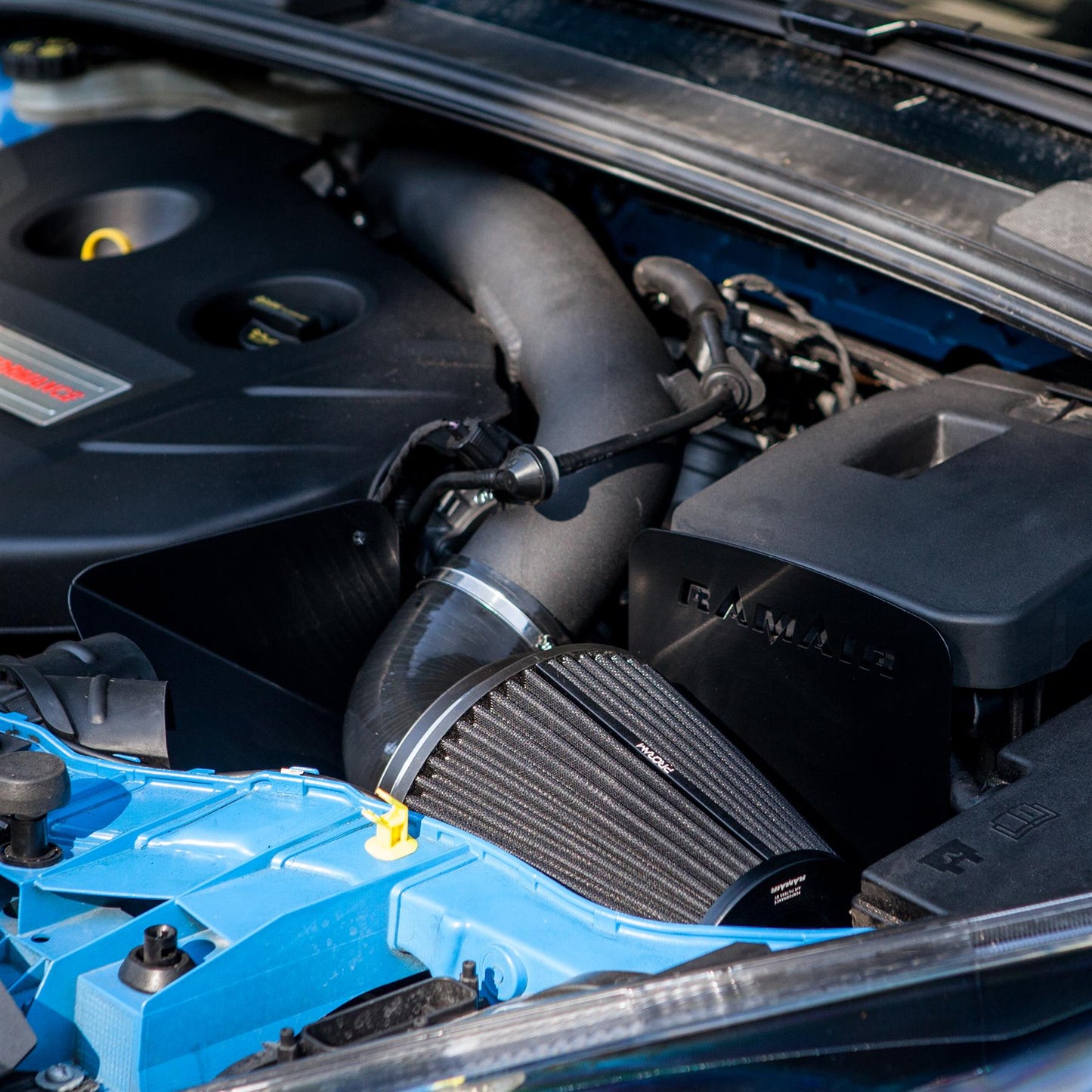 Performance Pleated Induction Kit for 2.3 Ecoboost MK3 Ford Focus RS - Blue Hose