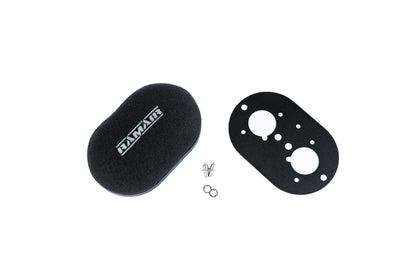 Domed Carb Air Filter & Baseplate to fit Weber 40 IDF  - 100mm Internal Height
