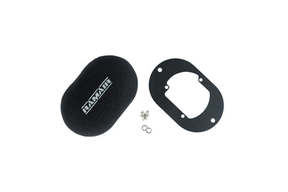 Domed Carb Air Filter & Baseplate to fit Pierburg 2B2, 2B4, 2B5 - 100mm Internal Height
